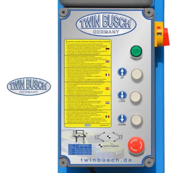 Twin Busch 2-Säulen-Hebebühne 3.6t – barrierefrei – Profi Line TW236PEB3.9 400V